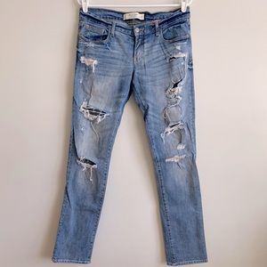 Abercrombie Ripped Distressed Skinny Jeans